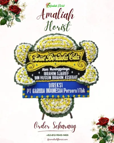 Papan Bunga Duka di Babakan Ciamis
